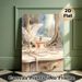 Vanity Dresser With Perfume & Pearls Painting Poster, Soft Watercolor Elegant Vanity Scene Poster, Brings Gentle Refined Ambiance For Bedroom_maomaolike.com