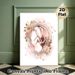 Fetus & Floral Themed Painting Poster, Soft Watercolor Style Delicate Fetus-in-Womb With Muted Roses Poster, Warm Gentle Artwork Ideal For Bedroom_maomaolike.com