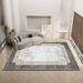 Living Room Rug Large Size Gorgeous Gold Frame Design Bedroom Rug Plush Thickened Machine Washable Thickened Underlay Interior Decorative Rug_maomaolike.com