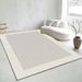Living Room Rug Large Size Gorgeous Gold Frame Design Bedroom Rug Plush Thickened Machine Washable Thickened Underlay Interior Decorative Rug_maomaolike.com