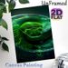 Green Snake Painting Poster, Vivid Realistic Close-up Reptile Poster, Detailed Textured Scale Design, Suitable For Home Office, Living Room Decor_maomaolike.com