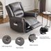 Futon Sofa Bed, Velvet Futon Couch For Living Room, Recliner Sleeper Sofa Bed With 2 Cup Holders, Removable Armrests, Metal Legs, Gray_maomaolike.com