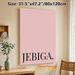 JEBIGA Typography Painting Poster, Minimalist Black Lettering On Soft Blush Tone Poster, Sleek Understated Decor Piece Suitable For Bedroom, Living_maomaolike.com