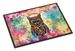 Hippie Animal Owl Doormat Front Door Mat Indoor Outdoor Rugs For Entryway, Non Slip Washable Low Pile, 24H X 36W_maomaolike.com