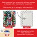 Papillon Christmas Porcelain Ornament Christmas Tree Hanging Decorations For Home Christmas Holiday, Rectangle, Gift, Multicolor_maomaolike.com