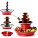 Cross Border Three Layer Fountain Melting Tower Lava US Standard Detachable Chocolate Waterfall Machine_maomaolike.com