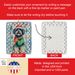 Puli Christmas Porcelain Ornament Christmas Tree Hanging Decorations For Home Christmas Holiday, Rectangle, Gift, Multicolor_maomaolike.com
