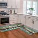 Boho Kitchen Rug Sets 2 Pieces, Washable Kitchen Mats For Floor, Non Slip Soft Kitchen Area Rug Floor Mat For Kitchen, Laundry Room And Hallway (Teal, 20''x32''+20''x48'')_maomaolike.com