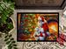 Maltese And Santa Claus Doormat Front Door Mat Indoor Outdoor Rugs For Entryway, Non Slip Washable Low Pile, 24H X 36W_maomaolike.com