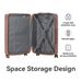Luggage Sets ABS Hardshell 3pcs Luggage, Lightweight Durable Suitcase Sets Spinner Wheels Suitcase With TSA Lock 20''24''28'' Available(Rose Gold )_maomaolike.com