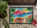 Hawaii Hawaiian Hibiscus In Watercolor Doormat Front Door Mat Indoor Outdoor Rugs For Entryway, Non Slip Washable Low Pile, 24H X 36W_maomaolike.com