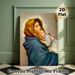 Virgin Mary With Infant Jesus Painting Poster, Warm-toned Traditional Religious Art Poster, Serene Gentle Depiction, Ideal For Home And Prayer Room_maomaolike.com
