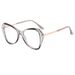 New square frame men's and women's flat mirror glasses frame retro blue light anti-internet celebrity large frame plain makeup artifact_maomaolike.com