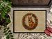 Finnish Spitz Christmas Flowers Doormat Front Door Mat Indoor Outdoor Rugs For Entryway, Non Slip Washable Low Pile, 24H X 36W_maomaolike.com