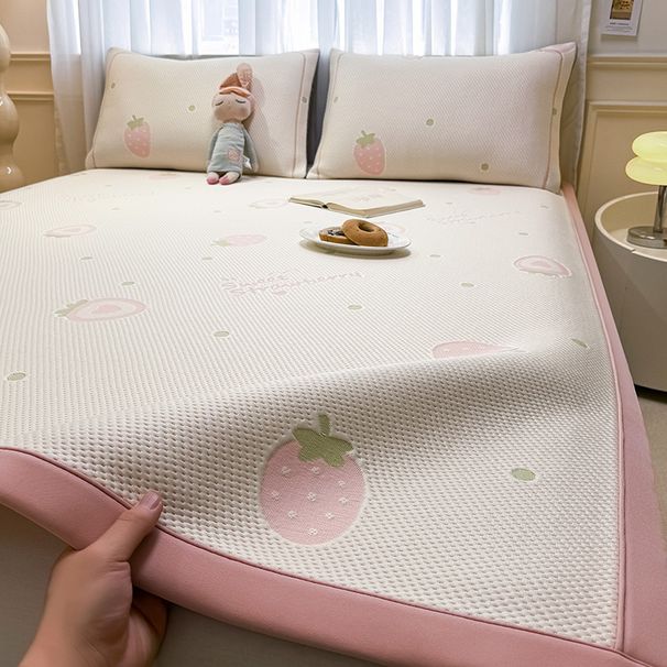 Wholesale A-Class Ethylene PE Cartoon Cool Washable Cooling Three-Piece Set Non-Slip Foldable Soft Bed Sheet Air Conditioning Mat_maomaolike.com