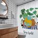 Home Garden Waterproof And Impermeable Printed Shower Curtain Polyester Punch Free Shower Curtain Spot_maomaolike.com