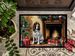 English Springer Spaniel Cozy Christmas Doormat Front Door Mat Indoor Outdoor Rugs For Entryway, Non Slip Washable Low Pile, 24H X 36W_maomaolike.com