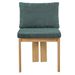 Indoor Boucle Dining Chair Set Of 2, Rubber Wood Frame, Plush Green Boucle Seating, 250lbs Weight Capacity For Kitchen & Dining Room_maomaolike.com