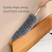 Extended Feather Duster - Retractable Household Dust Cleaning Tool For Ceilings & Cobwebs With Static Effect_maomaolike.com