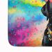 Black Labrador Hippie Dawg Memory Foam Kitchen Mat Machine Washable Anti-Fatigue Mat Cushion Comfort Bath Mat Or Kitchen Rug_maomaolike.com