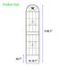 4 Pack Metal Garden Trellis 86.7" X 19.7" Rustproof Trellis For Climbing Plants Outdoor Flower Support Black_maomaolike.com