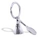 Unisex Eiffel Tower key chain Badminton racket key chain travel souvenir merchandise key chain_maomaolike.com