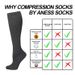 Sports compression socks polyester flat solid color muscle socks medical socks women's jump rope compression socks running calf socks socks_maomaolike.com