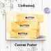 Butter Themed Painting Poster, Gentle Watercolor Butter Stacks Poster, Warm Culinary-inspired Decor Ideal For Kitchen And Dining Area_maomaolike.com
