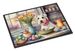 Decorating Easter Sealyham Terrier Doormat Front Door Mat Indoor Outdoor Rugs For Entryway, Non Slip Washable Low Pile, 24H X 36W_maomaolike.com