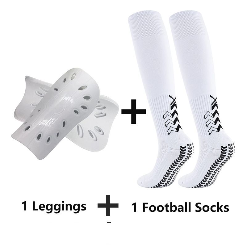 Unisex Adult Thickened Football Socks Leg Pads Combination Set Decorated With Rubber Non-slip Socks_maomaolike.com