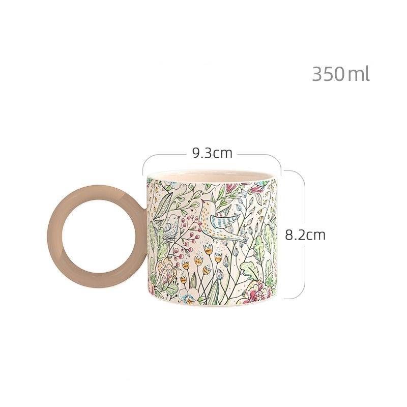 British Style Ceramic Mug With Big Ears, Retro Coffee Cup, Milk Cup, High Quality Breakfast Cup_maomaolike.com