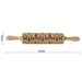 Baking Cookies Fondant Cake Dough Engraved Roller Rolling Pin_maomaolike.com
