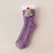 Christmas sock Christmas socks coral velvet socks women's mid-tube socks autumn and winter home cute plus velvet thick warm month socks_maomaolike.com