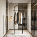 Coat Racks Clothing Rack, Golden Metal Freestanding Heavy Duty Clothes Rack With Marble Base, Multipurpose Garment Hanger For Bedroom Hat Scarf Jacket_maomaolike.com