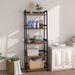 Bookcase, White Bookcase Storage Shelves,Industrial Modern Bookshelves, Small Desk Organizer For Bedroom Storage, Home Office Book Stand,Living Room,Balcony,Kitchen Shelf,Study_maomaolike.com