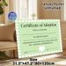 Adoption Certificate Painting Poster, Pastel-toned Cloud-bordered Certificate Poster, Heartfelt Keepsake For Commemorating Adoption, Suitable For Home_maomaolike.com