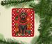 Wirehaired Pointing Griffon Holiday Christmas Porcelain Ornament Christmas Tree Hanging Decorations For Home Christmas Holiday, Rectangle, Gift, Multicolor_maomaolike.com