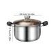 Multipurpose Stainless Steel Soup Pot: Perfect For Induction Cooking With Thick Base, Glass Lid & Elegant Design_maomaolike.com