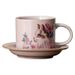 Fenru Kiln Flower Cat Coffee Cup Mug Home Office Afternoon Tea Cup Dish Set_maomaolike.com