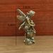 Vintage Brass Winged Guardian Angel Cupid Figurine, Mini Metal Statue, Desktop Craft Ornament For Indoor Home Tabletop Decor
_maomaolike.com