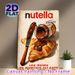 Nutella & Croissant Themed Painting Poster, Warm-toned Delicious Food Scene Poster, Appetizing Wall Decor Option For Kitchen, Dining Area_maomaolike.com