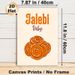 Jalebi Themed Painting Poster, Warm-toned Cartoon-style Dessert Poster, Charming Sweet Treat Artwork Ideal For Kitchen, Dining Room_maomaolike.com