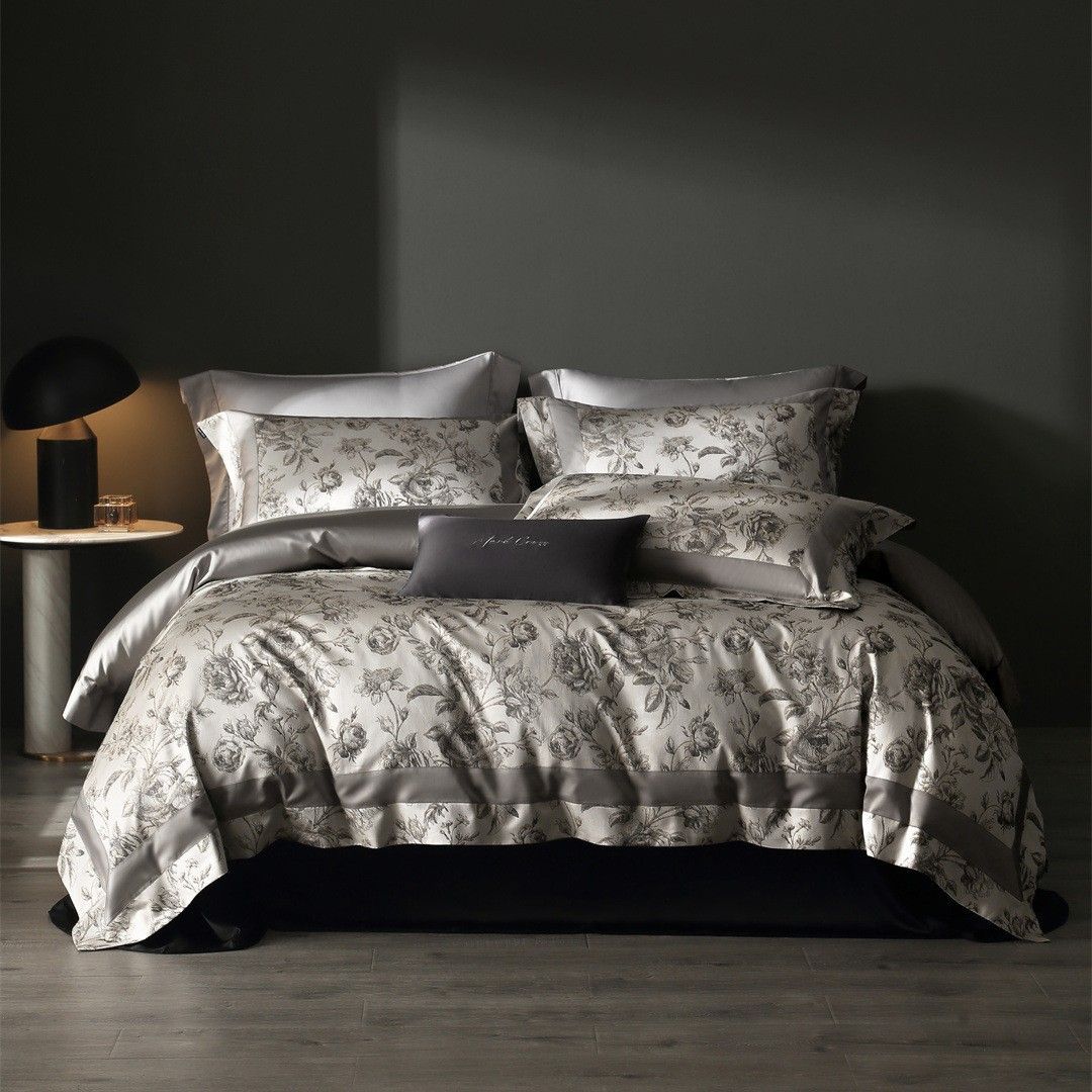 MARK American Retro Style Yarn-Dyed Pima Pure Long-Staple Cotton Four-Piece Set High-End Bedding_maomaolike.com