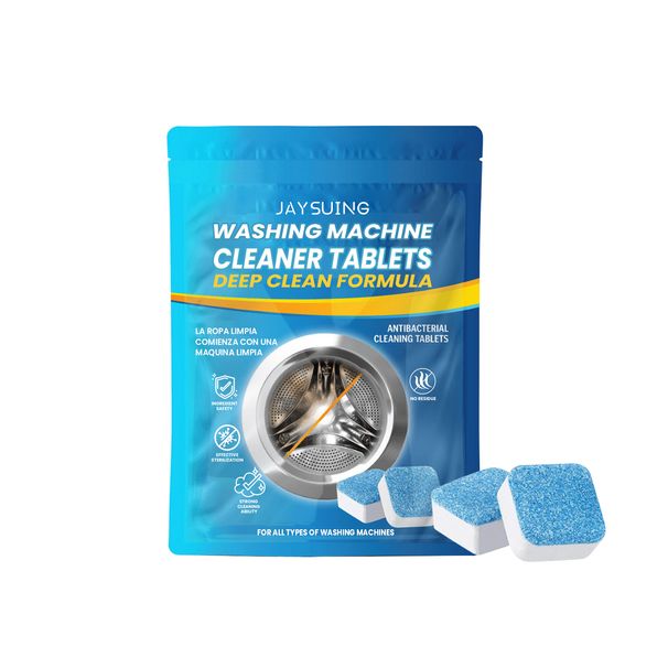 Jaysuing Washing Machine Deep Cleaning Tablets, Drum Type Laundry Tank Dirt Cleaning Smell Cleaning Sheet_maomaolike.com