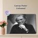 Vintage Male Portrait Painting Poster, Monochrome Realistic Smiling Man With Cigarette Poster, Classic Artistic Wall Decor For Living Room, Study And_maomaolike.com