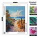 PhotoCustom Diamond Painting Kit Beautiful Seaside Scenery Round Diamond Embroidery Personalized Gift_maomaolike.com
