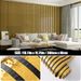 40cm*300cm Modern Black & Gold Wall Panels – Elegant Striped Design For Living Room | Self-adhesive Easy DIY, Acoustic & Luxury Interior Touch_maomaolike.com