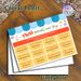 Thai Month And Day Painting Poster, Bright Educational Chart Poster, Helps Master Thai Month Vocabulary With Phonetic Guides, Ideal For Language Study_maomaolike.com