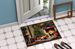 Lakeland Terrier Cozy Christmas Doormat Front Door Mat Indoor Outdoor Rugs For Entryway, Non Slip Washable Low Pile, 24H X 36W_maomaolike.com