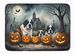 Saint Bernard Spooky Halloween Memory Foam Kitchen Mat Machine Washable Anti-Fatigue Mat Cushion Comfort Bath Mat Or Kitchen Rug_maomaolike.com